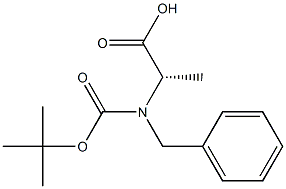 N-(T-BUTYLOXYCARBONYL)-N-BENZYL-L-ALANINE Struktur