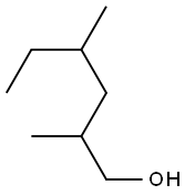 2,4-dimethyl-1-hexanol Struktur