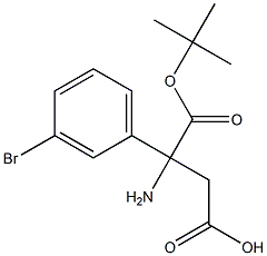 BOC-3-AMINO-3-(3-BROMOPHENYL)-PROPIONIC ACID Struktur