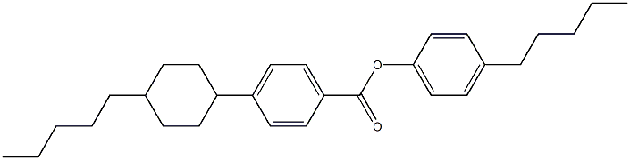 4-PENTYLPHENYL 4-(4-PENTYLCYCLOHEXYL)BENZOATE Struktur