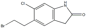 5-(2 BROMOETHYL)-6-CHLORO-1,3-DIHYDRO-INDOLE-2-(2H)-ONE Struktur