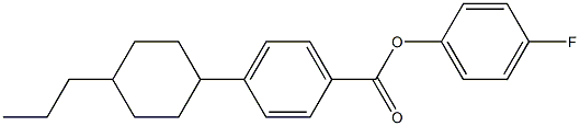 4-FLUOROPHENYL 4-(4-PROPYLCYCLOHEXYL)BENZOATE Struktur