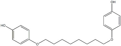 4,4''-[OCTANE-1,8-DIYLBIS(OXY)]DIPHENOL Struktur