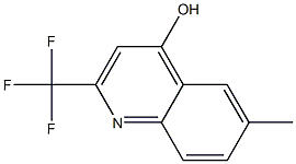 6-METHYL-2-(TRIFLUOROMETHYL)QUINOLIN-4-OL Struktur