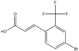 4-BROMO-2-(TRIFLUOROMETHYL)CINNAMIC ACID Struktur