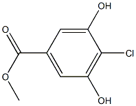 4-CHLORO-3,5-DIHYDROXYBENZOIC ACID METHYL ESTER Struktur