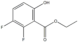 2,3-DIFLUORO-6-HYDROXYBENZOIC ACID ETHYL ESTER Struktur