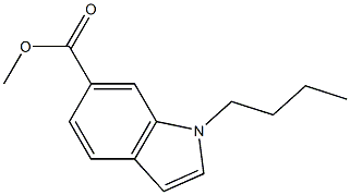 1-N-BUTYLINDOLE-6-CARBOXYLIC ACID METHYL ESTER Struktur