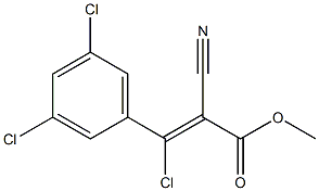 3-CHLORO-2-CYANO-3-(3,5-DICHLOROPHENYL)-2-PROPENOICACIDMETHYLESTER Struktur