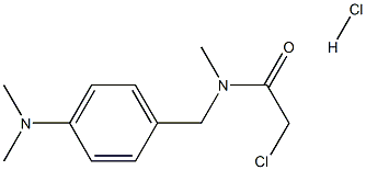 2-CHLORO-N-[4-(DIMETHYLAMINO)BENZYL]-N-METHYLACETAMIDE HYDROCHLORIDE Struktur