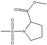 METHYL 1-(METHYLSULFONYL)PYRROLIDINE-2-CARBOXYLATE Struktur