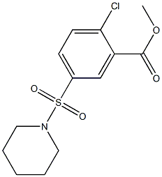 METHYL 2-CHLORO-5-(PIPERIDIN-1-YLSULFONYL)BENZOATE Struktur