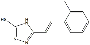 5-[2-(2-METHYLPHENYL)VINYL]-4H-1,2,4-TRIAZOLE-3-THIOL Struktur