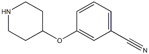 3-(4-PIPERIDINYLOXY)BENZONITRILE Struktur