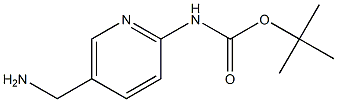 2-(BOC-AMINO)-5-(AMINOMETHYL)PYRIDINE Struktur