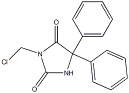 3-(CHLOROMETHYL)-5,5-DIPHENYLIMIDAZOLIDINE-2,4-DIONE Struktur