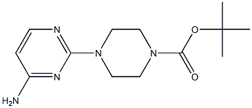 4-(4-AMINOPYRIMIDIN-2-YL)PIPERAZINE-1-CARBOXYLIC ACID TERT-BUTYL ESTER, 95+% Struktur