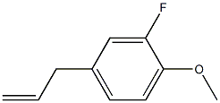 3-(3-FLUORO-4-METHOXYPHENYL)-1-PROPENE 97% Struktur