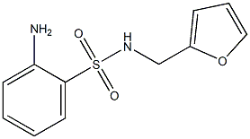 2-AMINO-N-(2-FURYLMETHYL)BENZENESULFONAMIDE Struktur