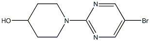 1-(5-BROMOPYRIMIDIN-2-YL)-4-PIPERIDINOL, 95+% Struktur