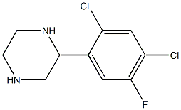 2-(2,4-DICHLORO-5-FLUOROPHENYL)PIPERAZINE, 95+% Struktur