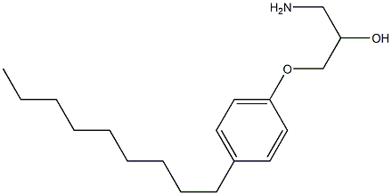 1-Amino-3-(4-nonyl-phenoxy)-propan-2-ol Struktur