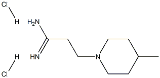 3-(4-Methyl-piperidin-1-yl)-propionamidine 2HCl Struktur