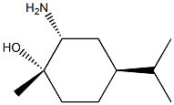 trans-2-Amino-4(S)-isopropyl-1-methyl-cyclohexanol Struktur