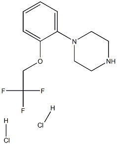 1-(2-(2,2,2-TRIFLUOROETHOXY)PHENYL)PIPERAZINE DIHYDROCHLORIDE Struktur