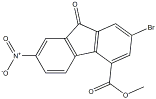 METHYL 2-BROMO-7-NITRO-9-OXO-9H-FLUORENE-4-CARBOXYLATE Struktur