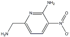 2-AMINO-6-AMINOMETHYL-3-NITRO-PYRIDINE Struktur