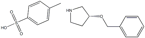 (R)-3-(BENZYLOXY)PYRROLIDINE P-TOLUENESULFONIC ACID SALT Struktur