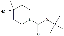 tert-butyl 4-hydroxy-4-methylpiperidine-1-carboxylate Struktur