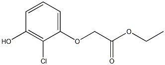 MONOETHOXYCARBONYLMETHYL-2-CHLORORESORCINOL Struktur