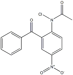 2-(CHLOROACETYLAMINO)5-NITRO-BENZOPHENONE Struktur