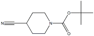 1-Dimethylethyl 4-cyano-1-piperidinecarboxylate Struktur