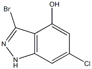 6-CHLORO-4-HYDROXY-3-BROMOINDAZOLE Struktur