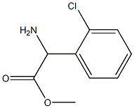 METHYL ALPHA-AMINO-O-CHLOROPHENYLACETATE Struktur