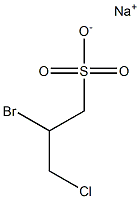 3-CHLORO-2-BROMOPROPANESULFONIC ACID SODIUM SALT Struktur