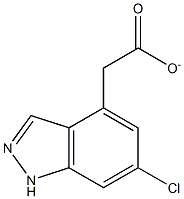 6-CHLOROINDAZOLE-4-METHYL CARBOXYLATE Struktur