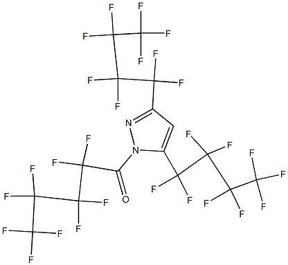 3,5-BIS(PERFLUOROBUTYL)-1-(PERFLUOROPENTANOYL)PYRAZOLE Struktur