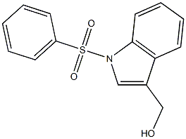 1-PHENYLSULFONYLINDOLE-3-METHANOL Struktur