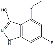 6-FLUORO-4-METHOXY-3-HYDROXYINDAZOLE Struktur