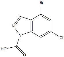 4-BROMO-6-CHLOROINDAZOLECARBOXYLIC ACID Struktur