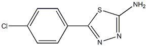 5-(4-CHLOROPHENYL)-1,3,4-THIADIAZOLE-2-YL-AMINE Struktur