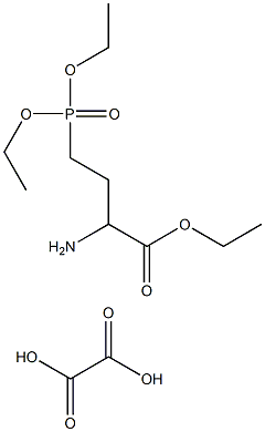 (D,L)-(+,-)-2-Amino-4-(diethylphosphono)butanoic acid, ethyl ester, oxalate, tech. Struktur