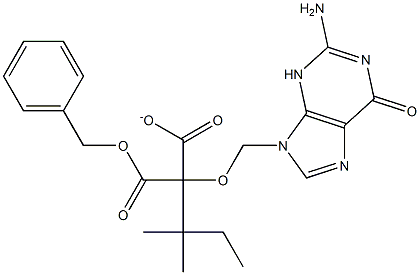 2-((2-AMINO-6-OXO-3H-PURIN-9(6H)-YL)METHOXY)ETHYL2-(BENZYLOXYCARBONYL)-3-METHYLBUTANOATE Struktur