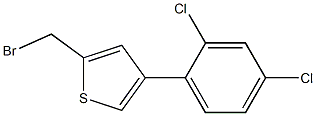 2-(bromomethyl)-4-(2,4-dichlorophenyl)thiophene Struktur