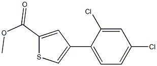 methyl 4-(2,4-dichlorophenyl)thiophene-2-carboxylate Struktur