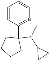 1-(Cyclopropymethylamino)-1-(2-pyridyl)-cyclopentane Struktur